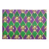 Schmuckhintergrund Mardi Gras Kissenbezug (Rückseite-Links)