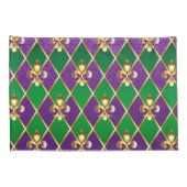 Schmuckhintergrund Mardi Gras Kissenbezug (Rückseite-Rechts)