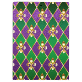 Schmuckhintergrund Mardi Gras Klemmbrett (Rückseite)
