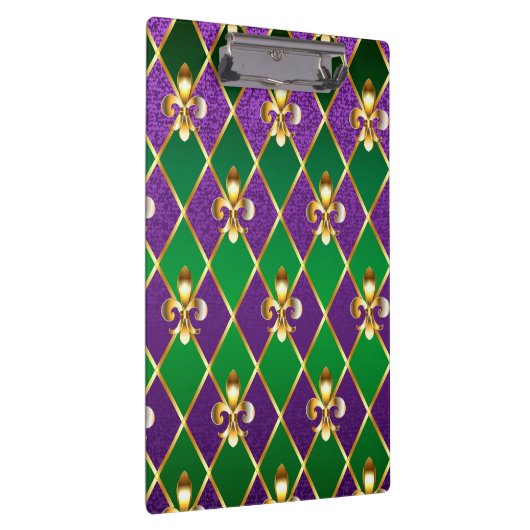 Schmuckhintergrund Mardi Gras Klemmbrett (Rechts)