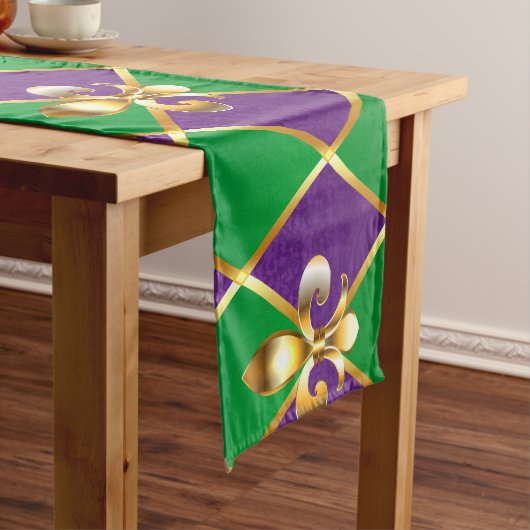 Schmuckhintergrund Mardi Gras Kurzer Tischläufer (Beispiel)