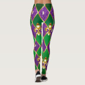 Schmuckhintergrund Mardi Gras Leggings (Rückseite)