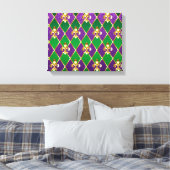 Schmuckhintergrund Mardi Gras Leinwanddruck (Insitu (Schlafzimmer))