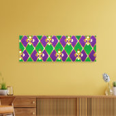 Schmuckhintergrund Mardi Gras Leinwanddruck (Insitu (Wohnzimmer))