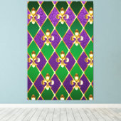 Schmuckhintergrund Mardi Gras Leinwanddruck (Insitu (Holzboden))