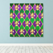 Schmuckhintergrund Mardi Gras Leinwanddruck (Insitu (Holzboden))