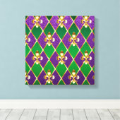 Schmuckhintergrund Mardi Gras Leinwanddruck (Insitu (Holzboden))