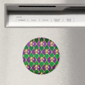 Schmuckhintergrund Mardi Gras Magnet (In Situ (Geschirrspüler))