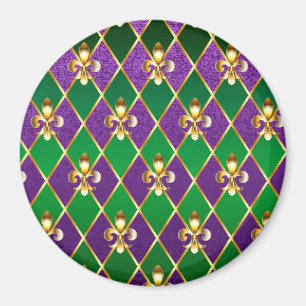 Schmuckhintergrund Mardi Gras Magnet