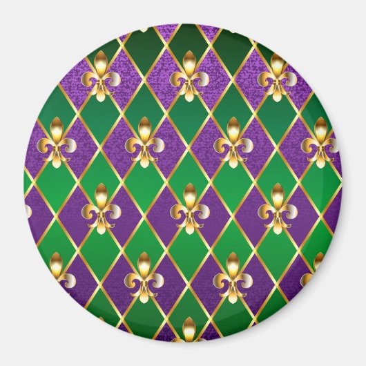 Schmuckhintergrund Mardi Gras Magnet (Vorne)