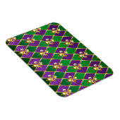 Schmuckhintergrund Mardi Gras Magnet (Rechte Seite)