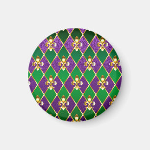 Schmuckhintergrund Mardi Gras Magnet