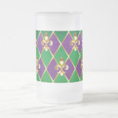 Schmuckhintergrund Mardi Gras Mattglas Bierglas (Mittel)