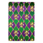 Schmuckhintergrund Mardi Gras Mini Klemmbrett (Rückseite)