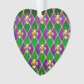 Schmuckhintergrund Mardi Gras Ornament (Vorderseite)