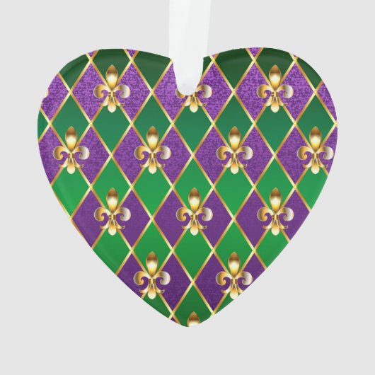 Schmuckhintergrund Mardi Gras Ornament (Rückseite)