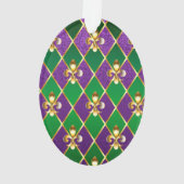 Schmuckhintergrund Mardi Gras Ornament (Rückseite)