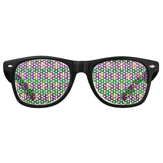 Schmuckhintergrund Mardi Gras Partybrille (Vorderseite)