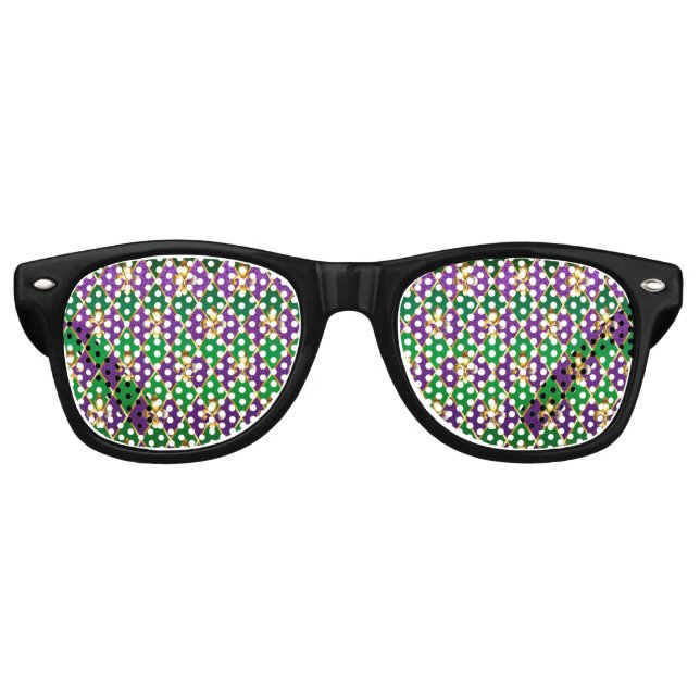 Schmuckhintergrund Mardi Gras Partybrille (Vorderseite)