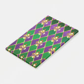 Schmuckhintergrund Mardi Gras Post-it Klebezettel (angewinkelt)