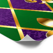 Schmuckhintergrund Mardi Gras Poster (Ecke)