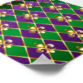 Schmuckhintergrund Mardi Gras Poster (Ecke)