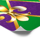 Schmuckhintergrund Mardi Gras Poster (Ecke)