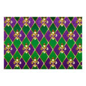 Schmuckhintergrund Mardi Gras Poster (Vorderseite)
