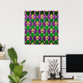Schmuckhintergrund Mardi Gras Poster (Heimbüro)