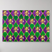 Schmuckhintergrund Mardi Gras Poster (Vorne)
