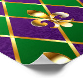 Schmuckhintergrund Mardi Gras Poster (Ecke)