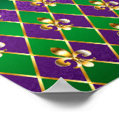 Schmuckhintergrund Mardi Gras Poster (Ecke)