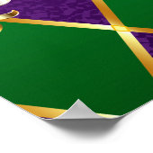 Schmuckhintergrund Mardi Gras Poster (Ecke)