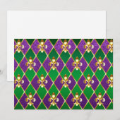 Schmuckhintergrund Mardi Gras Programm (Vorne/Hinten)