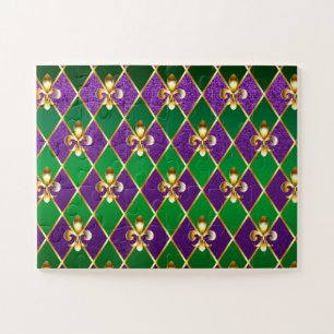 Schmuckhintergrund Mardi Gras Puzzle