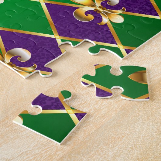 Schmuckhintergrund Mardi Gras Puzzle (Seite)