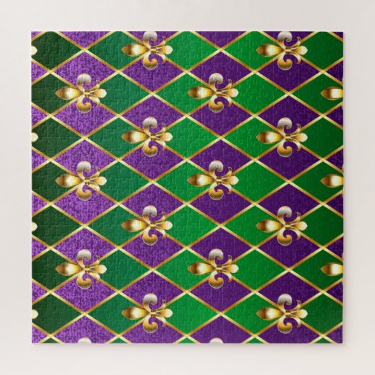 Schmuckhintergrund Mardi Gras Puzzle (Vertikal)