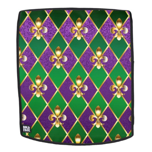 Schmuckhintergrund Mardi Gras Rucksack (Abnehmbare Front)