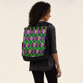 Schmuckhintergrund Mardi Gras Rucksack (Ausgewaschen)