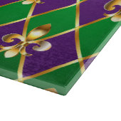 Schmuckhintergrund Mardi Gras Schneidebrett (Ecke)