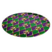 Schmuckhintergrund Mardi Gras Schneidebrett (Ecke)