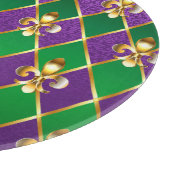 Schmuckhintergrund Mardi Gras Schneidebrett (Ecke)