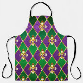 Schmuckhintergrund Mardi Gras Schürze (Vorderseite)