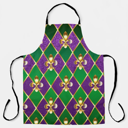 Schmuckhintergrund Mardi Gras Schürze (Vorderseite)