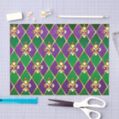 Schmuckhintergrund Mardi Gras Seidenpapier (Handwerk)
