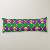 Schmuckhintergrund Mardi Gras Seitenschläferkissen (Rückseite)