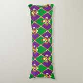 Schmuckhintergrund Mardi Gras Seitenschläferkissen (Vorderseite Vertikal)