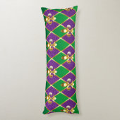 Schmuckhintergrund Mardi Gras Seitenschläferkissen (Rückseite (Vertikal))