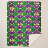 Schmuckhintergrund Mardi Gras Sherpadecke (Vorderseite)