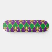 Schmuckhintergrund Mardi Gras Skateboard (Horizontal)